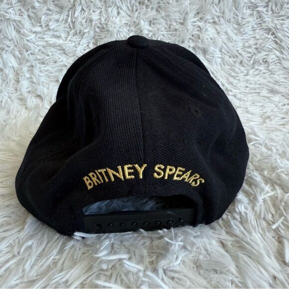 Britney Spears Las Vegas Residency Work B**ch Snap Back Hat in Gold and Black - Picture 3 of 5